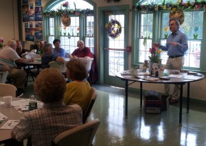 Dr. Soufer speaks about diabetes at the Prospect Senior Center